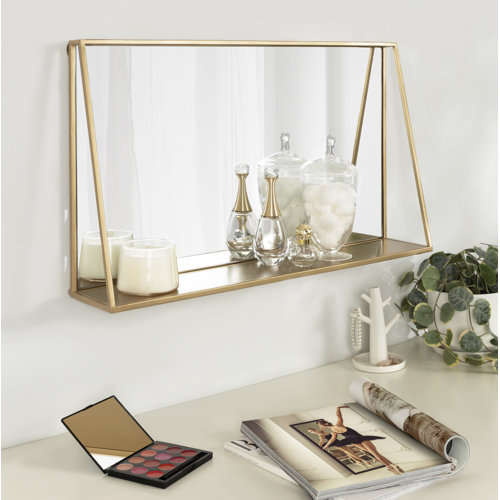 Latitude Run® Modern & Contemporary Accent Mirror with Shelf & Reviews